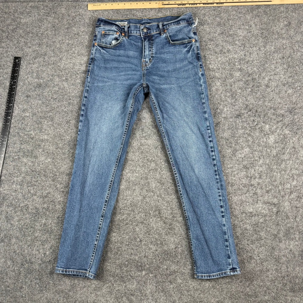 Levi's Jeans Mens Size 31x32 Blue 511 Slim Fit Denim Fair Condition Rip Flaw